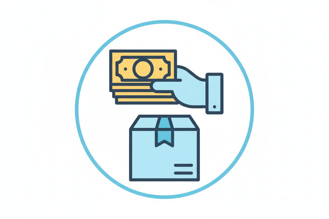 crea un immagine per il pagamento alla consegna. falla tipo icona e non proprio immagine 