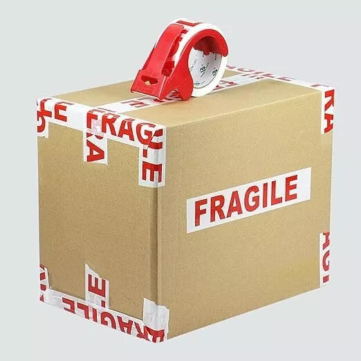 Nastro adesivo per imballo con scritta FRAGILE 48 mm x 66 mt 36pz
