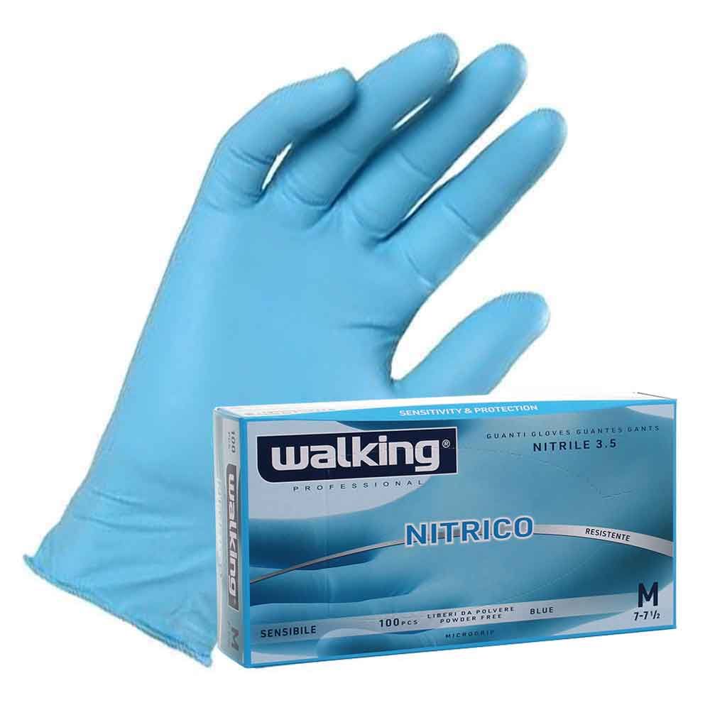Guanto nitrile blu 100pz