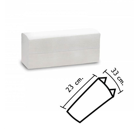 Asciugamani in carta piegati a C